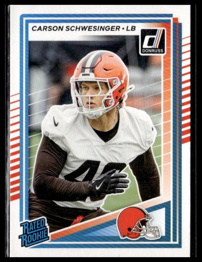 2025 Donruss #392 Carson Schwesinger — front of card
