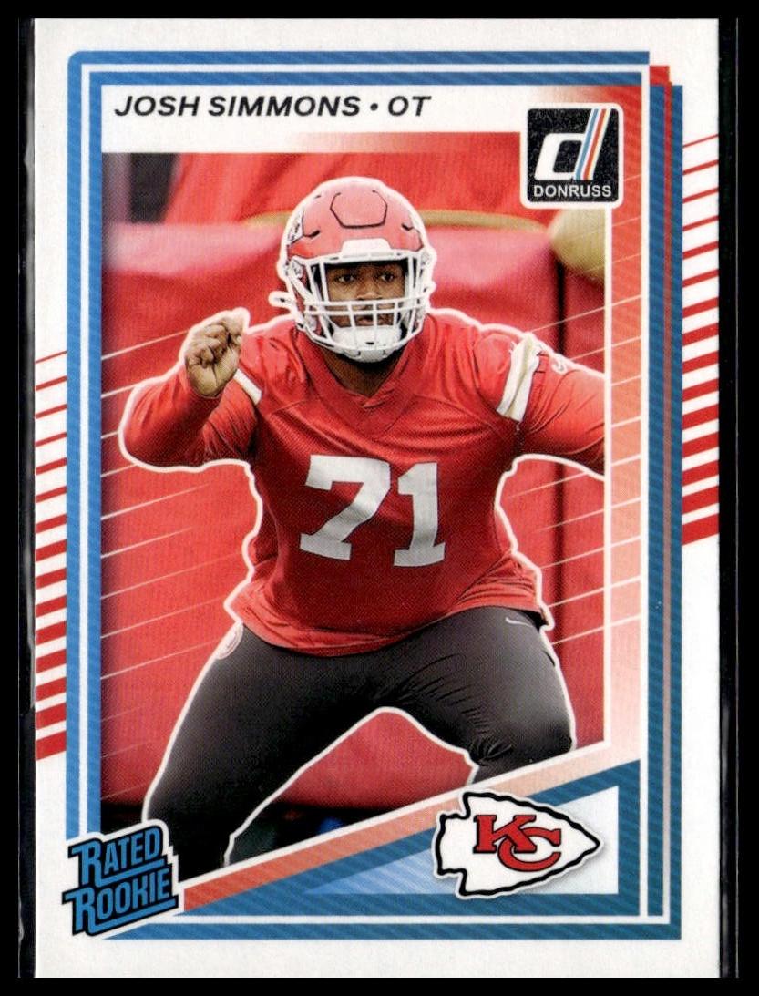 2025 Donruss #368 Josh Simmons — front of card