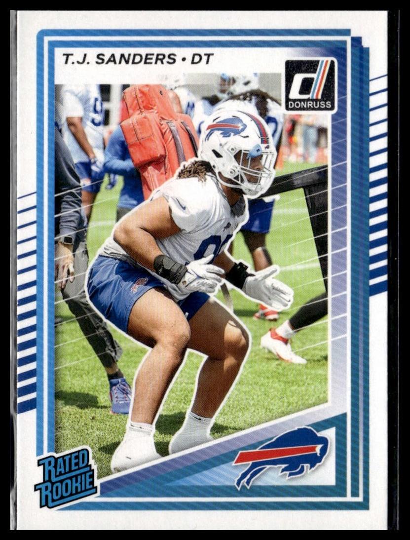 2025 Donruss #351 T.J. Sanders — front of card
