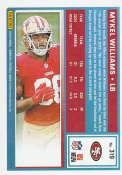 2025 Donruss #319 Mykel Williams — back of card