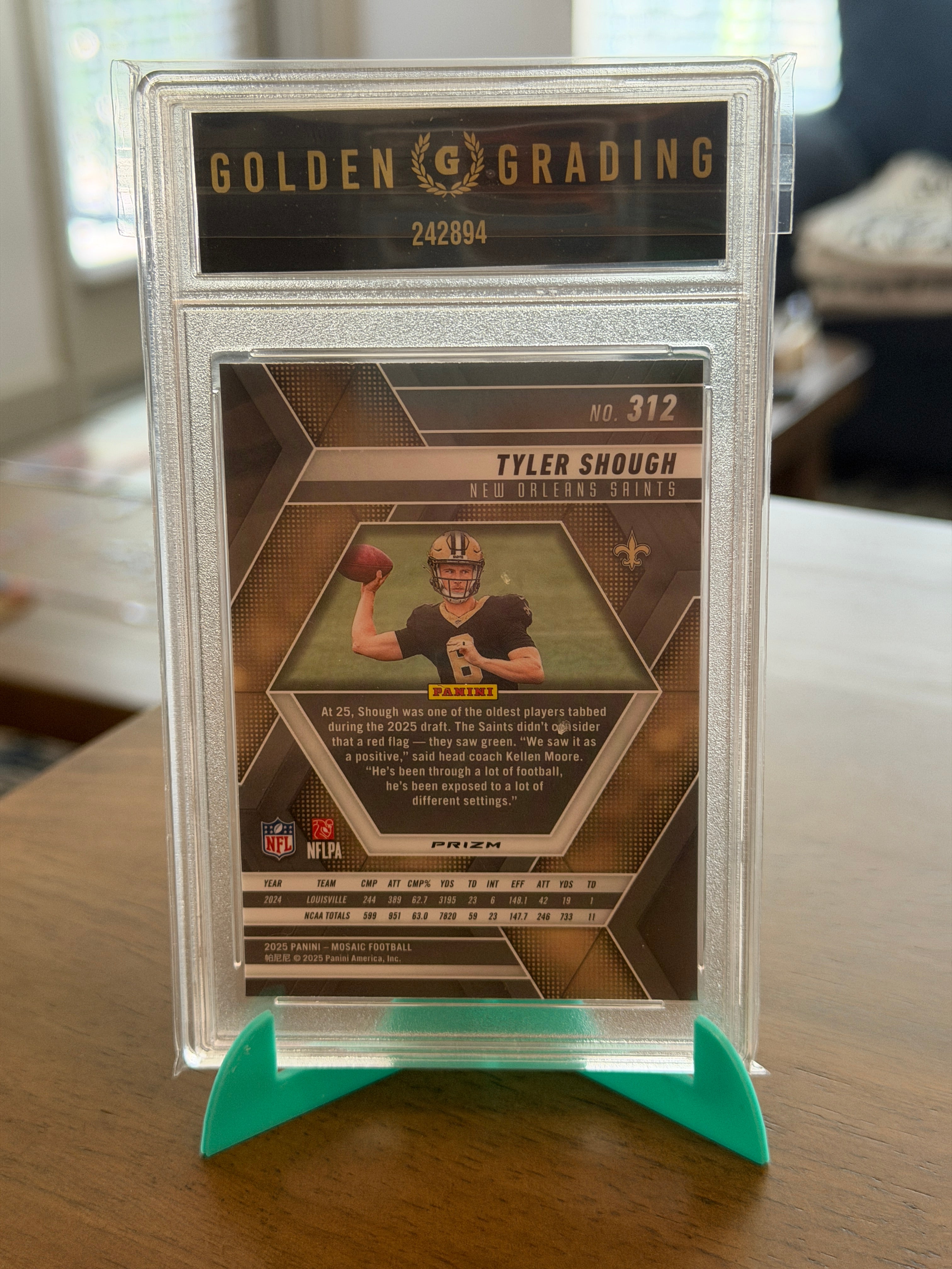 2025 Panini Mosaic - Tyler Shough (RC) #312 SAINTS