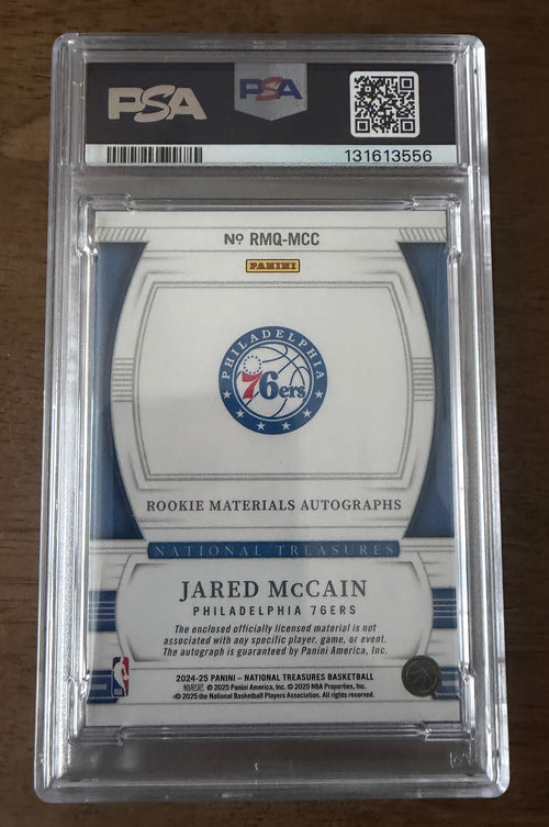 2024 National Treasures - Jared McCain - Rookie materials Auto Quad